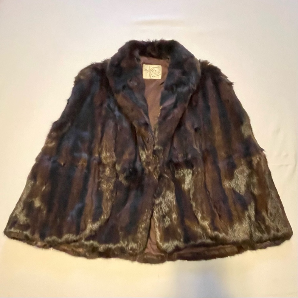 LUX💍 I.R. Fox N.Y. vintage shrug brown fur